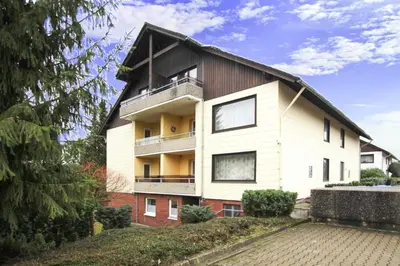 Das Gebäude in dem sich die Ferienwohnung befindet