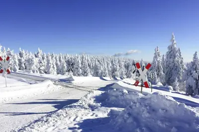 Ferienhäuser im Torfhaus Harzresort, Torfhaus im Winter