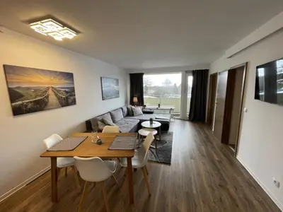 Ein Sitzbereich in der Unterkunft Auszeit 376 Sauna/Hallenbad