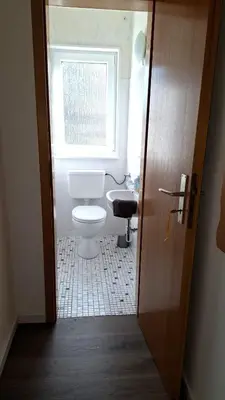 Ein Badezimmer in der Unterkunft Haus Samantha