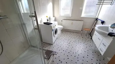 Ein Badezimmer in der Unterkunft Haus Samantha