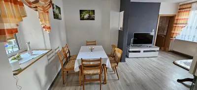 TV/Unterhaltungsangebot in der Unterkunft Ferienhaus Rosengarten