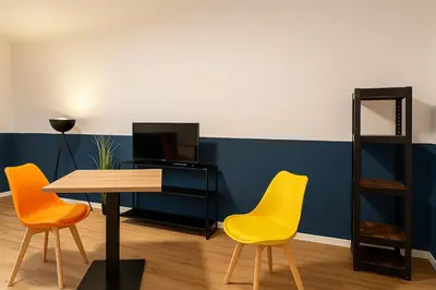 TV/Unterhaltungsangebot in der Unterkunft Moderne 3-Zimmer-Ferienwohnung in Emersleben