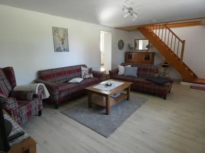 Ein Sitzbereich in der Unterkunft Holiday apartment with 3 bedrooms