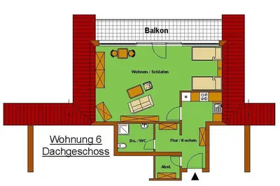 Grundriss der Unterkunft Haus Jasmin