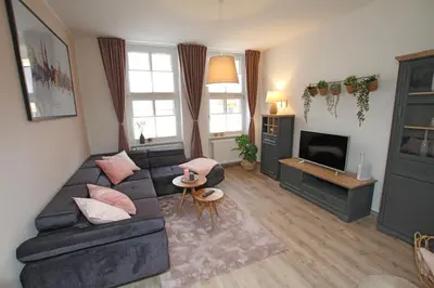 Ein Sitzbereich in der Unterkunft Gästewohnung 