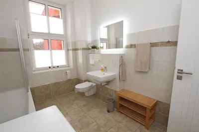 Ein Badezimmer in der Unterkunft Gästewohnung 