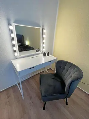 Ein Sitzbereich in der Unterkunft Gästewohnung 