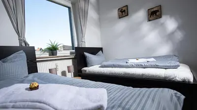 Ein Bett oder Betten in einem Zimmer der Unterkunft Gemütliches Chalet-Apartment 