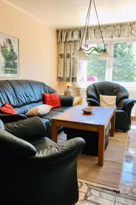 Ein Sitzbereich in der Unterkunft Holiday Home Silberbach II by Interhome