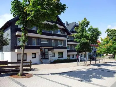 Das Gebäude in dem sich die Ferienwohnung befindet