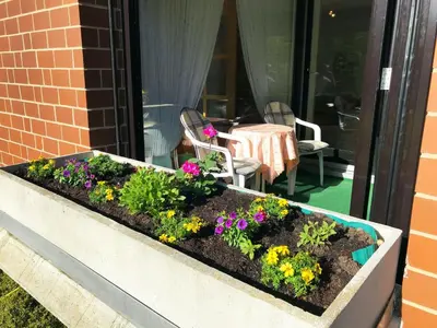Ein Garten an der Unterkunft Apartment Fewo für 2 Personen mit Wintergarten by Interhome