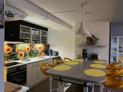 Küche/Küchenzeile in der Unterkunft Apartment Das Spatzennest by Interhome