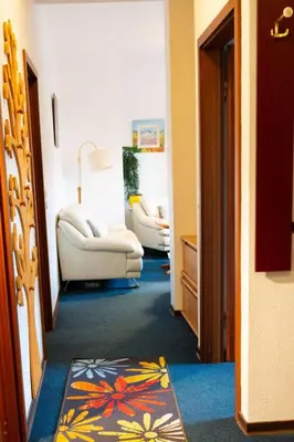 Ein Sitzbereich in der Unterkunft Apartment Der Falkenhorst by Interhome