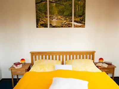 Ein Bett oder Betten in einem Zimmer der Unterkunft Apartment Der Falkenhorst by Interhome