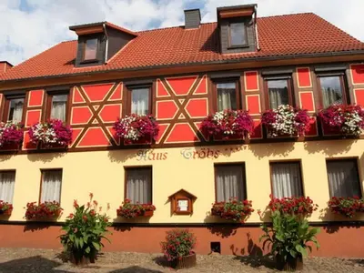 Das Gebäude in dem sich die Ferienwohnung befindet