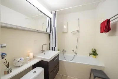 Ein Badezimmer in der Unterkunft Harzliebe