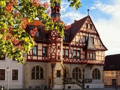 Das Gebäude in dem sich die Ferienwohnung befindet