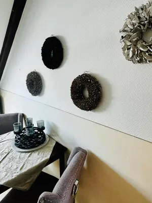 Ein Sitzbereich in der Unterkunft Ferienwohnung Auszeit früher Harz-Momente Bruchberg
