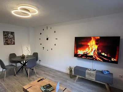 TV/Unterhaltungsangebot in der Unterkunft Ferienwohnung Bergwurm DX mit Balkon