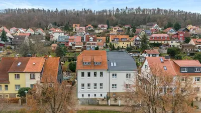 Das Gebäude in dem sich die Ferienwohnung befindet