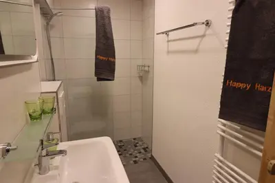 Ein Badezimmer in der Unterkunft Happy Harz