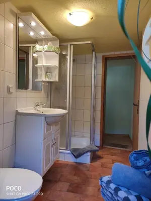 Ein Badezimmer in der Unterkunft Ratsstübchen