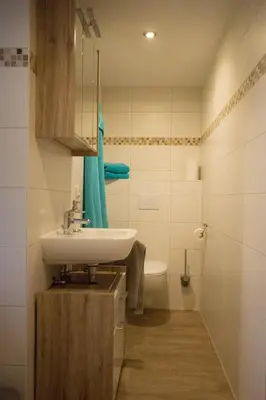Ein Badezimmer in der Unterkunft Ferienwohnung Alte Gärtnerei
