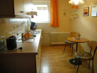 Küche/Küchenzeile in der Unterkunft Ferienwohnung Gusmag