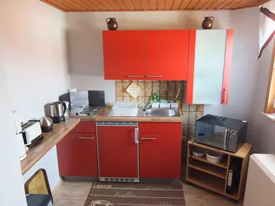 Küche/Küchenzeile in der Unterkunft Ferienwohnung Kramer in Göttingerode