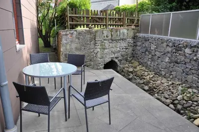 Ein Patio oder anderer Außenbereich in der Unterkunft Ferienwohnung Martin II