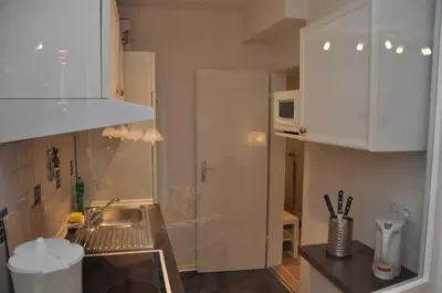 Küche/Küchenzeile in der Unterkunft Ferienwohnung Martin I