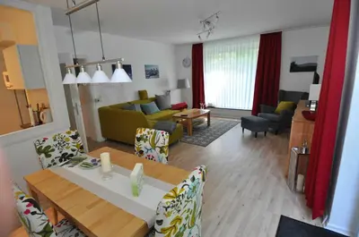 Ein Sitzbereich in der Unterkunft Ferienwohnung Martin I