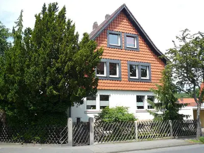 Das Gebäude in dem sich die Ferienwohnung befindet