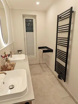 Ein Badezimmer in der Unterkunft Alte Remise Blankenburg