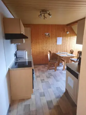 Küche/Küchenzeile in der Unterkunft Ferienwohnung Brockenblick