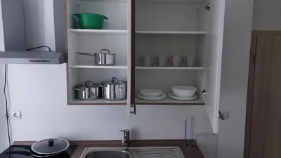 Küche/Küchenzeile in der Unterkunft Apartment 9 nahe Zentrum