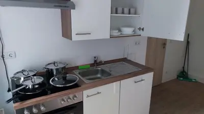 Küche/Küchenzeile in der Unterkunft Apartment 9 nahe Zentrum