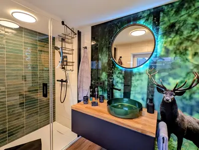 Ein Badezimmer in der Unterkunft Ferienwohnung Forest Life