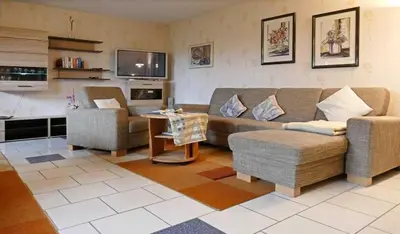 Küche/Küchenzeile in der Unterkunft Ferienwohnung Tuchtefeld