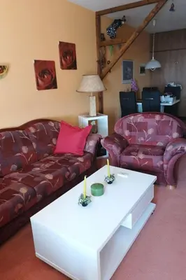 Ein Sitzbereich in der Unterkunft Apartment Wohnung in Hahnenklee by Interhome