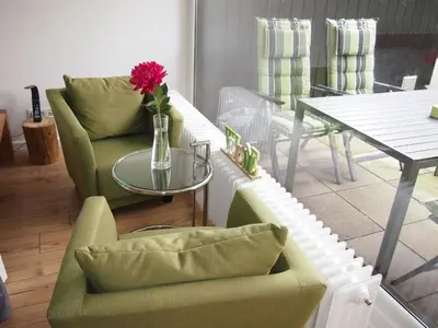 Ein Sitzbereich in der Unterkunft Apartment Harzgrün by Interhome