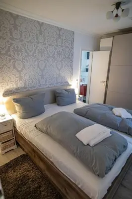 Ein Bett oder Betten in einem Zimmer der Unterkunft Apartment Hexenglück Hahnenklee by Interhome