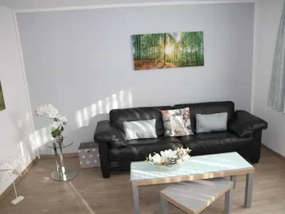 Ein Sitzbereich in der Unterkunft Apartment Wohnung Julius 5 - gemütlich und kinderfreundlich by Interhome