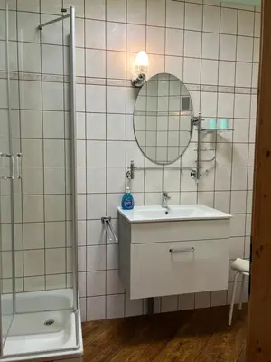 Ein Badezimmer in der Unterkunft Ferienwohnung Anna