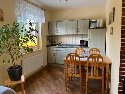 Küche/Küchenzeile in der Unterkunft Ferienwohnung Anna