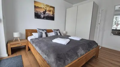 Ein Bett oder Betten in einem Zimmer der Unterkunft Lauschiges Plätzchen - Sankt Andreasberg