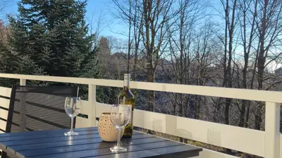 Ein Balkon oder eine Terrasse in der Unterkunft Lauschiges Plätzchen - Sankt Andreasberg