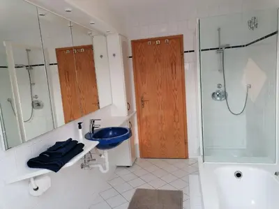 Ein Badezimmer in der Unterkunft Ferienwohnung HarzErlebnis