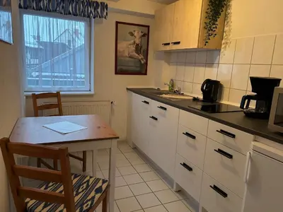 Küche/Küchenzeile in der Unterkunft Ferienwohnung Harzlicht